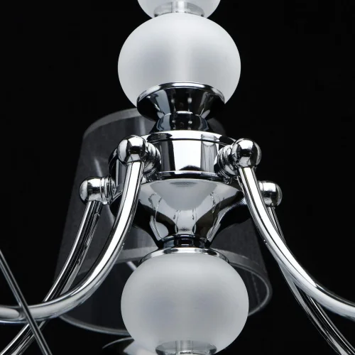 Люстра подвесная Федерика 684012005 MW-Light чёрная на 5 ламп, основание хром в стиле классический  фото 10