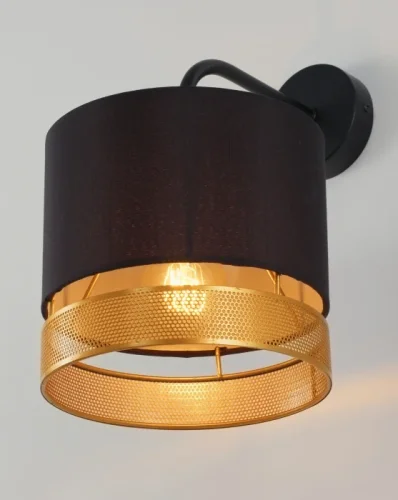 Бра Gela V10631-1W Moderli золотой чёрный на 1 лампа, основание чёрное в стиле современный лофт  фото 3