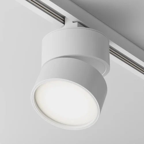 Трековый светильник Onda 4000K 12Вт 120° Single phase track system Unity TR007-1-12W4K-W-1 Maytoni белый для шинопроводов серии Single phase track system Unity белый фото 4