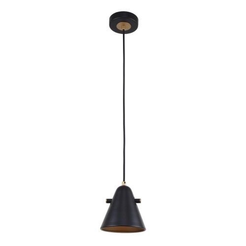 Светильник подвесной Rigor 2844-1P F-promo чёрный 1 лампа, основание чёрное в стиле лофт  фото 4