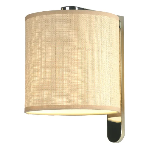 Бра Cozy LSP-8812 Lussole бежевый на 1 лампа, основание хром в стиле современный 