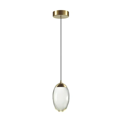 Светильник подвесной Pura 7159/3L Odeon Light прозрачный на 1 лампу, основание бронзовое в стиле хай-тек выдувное фото 2 Светильник подвесной Pura 7159/3L Odeon Light прозрачный на 1 лампу, основание бронзовое в стиле хай-тек выдувное фото 2
