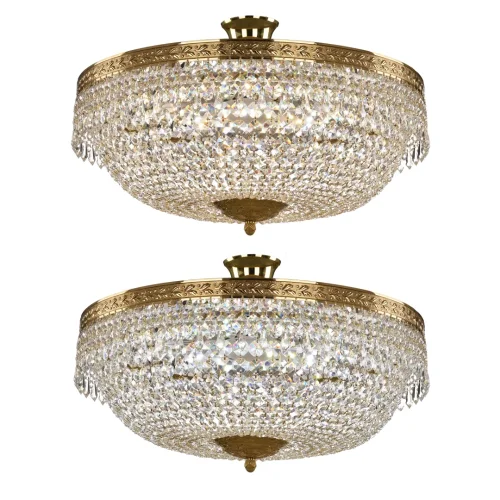 Люстра потолочная LED с пультом хрустальная 19011/55IV/LED-DIM G Bohemia Ivele Crystal прозрачная на 1 лампа, основание золотое в стиле классический с пультом sp фото 3
