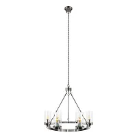 Люстра подвесная Candlelight 10437/570 LOFT IT прозрачная на 6 ламп, основание никель в стиле современный кантри замковый 