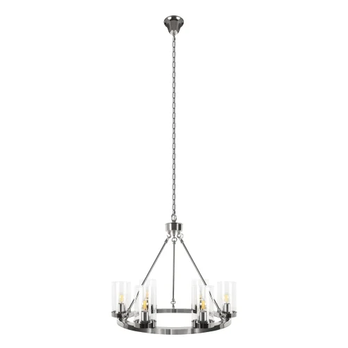 Люстра подвесная Candlelight 10437/570 LOFT IT прозрачная на 6 ламп, основание никель в стиле современный кантри замковый 
