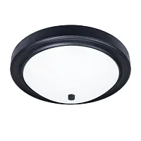 Светильник потолочный James A4049PL-3BK Arte Lamp белый 3 лампы, основание чёрное в стиле модерн 