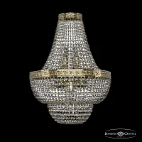 Бра 19091B/H1/35IV G Bohemia Ivele Crystal прозрачный 4 лампы, основание золотое в стиле классика sp