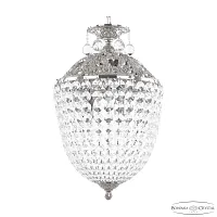 Светильник подвесной 7077/30AZ Ni Bohemia Ivele Crystal прозрачный 6 ламп, основание никель в стиле классика 