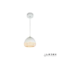 Светильник подвесной LED Flake WLD8885-1 WH iLedex белый 1 лампа, основание белое в стиле современный хай-тек 