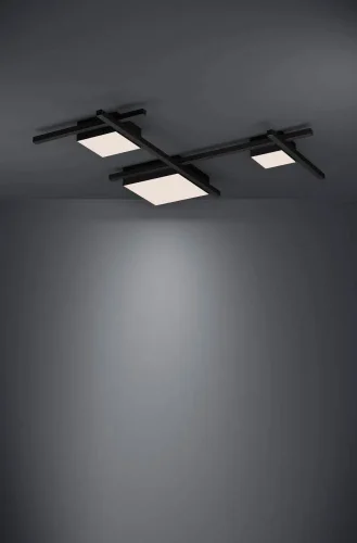 Светильник потолочный LED Viareggio 39689 Eglo белый на 1 лампу, основание чёрное в стиле современный фото 2