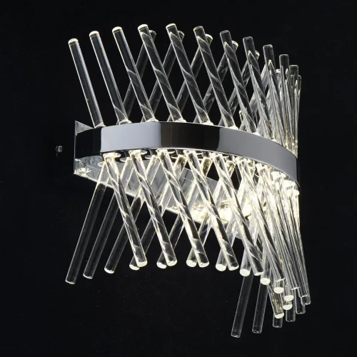 Бра Аделард 642023801 MW-Light прозрачный на 1 лампу, основание хром в стиле современный фото 3