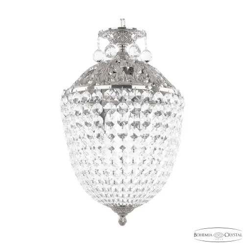 Светильник подвесной 7077/30AZ Ni Bohemia Ivele Crystal прозрачный 6 ламп, основание никель в стиле классический 