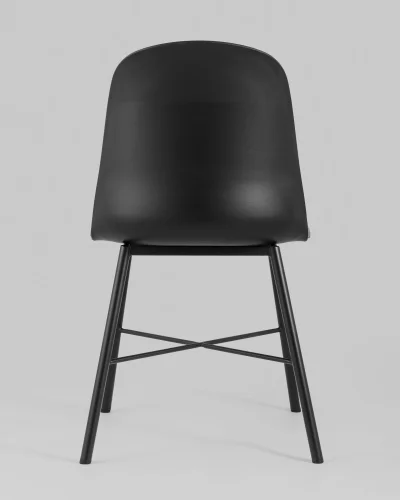 Стул Shell с мягким сиденьем черный УТ000005379 Stool Group, чёрный/ткань, ножки/металл/чёрный, размеры - ***** фото 5