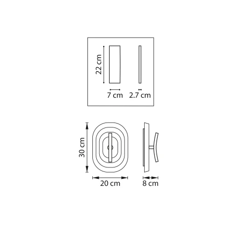 Бра LED Erica 609641 Lightstar коричневый чёрный на 1 лампу, основание чёрное коричневое в стиле современный арт-деко отражённый свет фото 2 Бра LED Erica 609641 Lightstar коричневый чёрный на 1 лампу, основание чёрное коричневое в стиле современный арт-деко отражённый свет фото 2