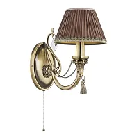 Бра Roma Abazur ROM-K-1(P/A) Kutek коричневый 1 лампа, основание бронзовое в стиле классический 