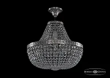 Люстра потолочная хрустальная 19111/H1/45IV NI Bohemia Ivele Crystal прозрачная на 8 ламп, основание никель в стиле классика sp
