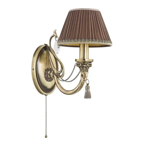 Бра Roma Abazur ROM-K-1(P/A) Kutek коричневый на 1 лампа, основание бронзовое в стиле классический 