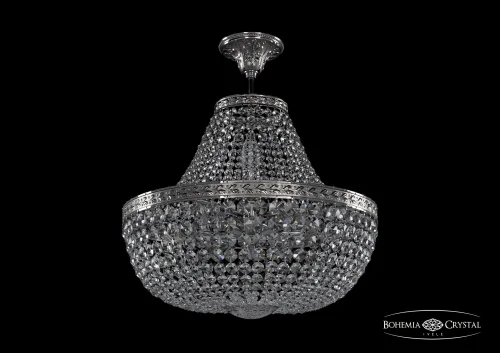 Люстра потолочная хрустальная 19111/H1/45IV NI Bohemia Ivele Crystal прозрачная на 8 ламп, основание никель в стиле классический sp
