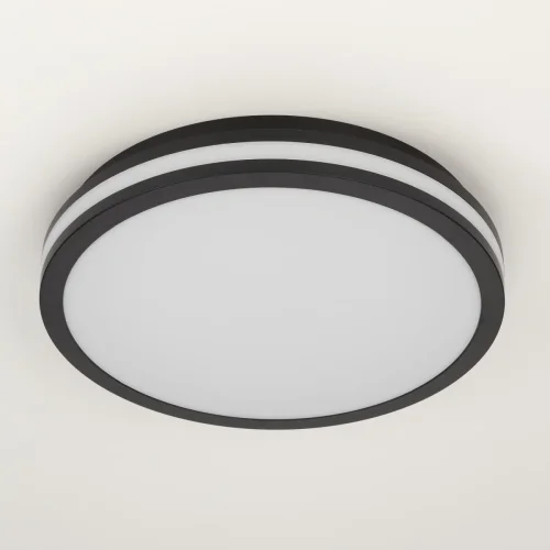 Светильник потолочный LED Luns CL711021V Citilux белый 1 лампа, основание чёрное в стиле современный круглый фото 2