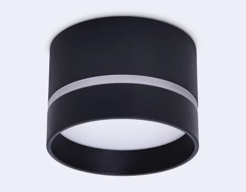 Светильник накладной TN622 Ambrella light чёрный 1 лампа, основание чёрное в стиле современный хай-тек круглый фото 4