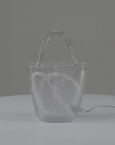 Настольная лампа LED Bag V11674-TL Moderli прозрачная на 1 лампу, основание прозрачное стекло в стиле современный арт-деко фото 5