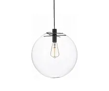 Светильник подвесной Меркурий 07562-25,21 Kink Light прозрачный 1 лампа, основание чёрное в стиле современный шар
