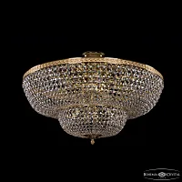 Люстра потолочная 19101/80IV G C1 Bohemia Ivele Crystal прозрачная на 16 ламп, основание золотое в стиле классический sp