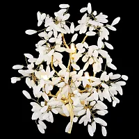 Бра Dorothy WE193.03.401 Wertmark белый на 3 лампы, основание матовое золото в стиле флористика классический Бра Dorothy WE193.03.401 Wertmark белый на 3 лампы, основание матовое золото в стиле флористика классический