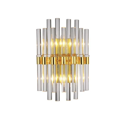 Бра Сelebratio 2205-2W Favourite прозрачный на 2 лампы, основание золотое в стиле современный 