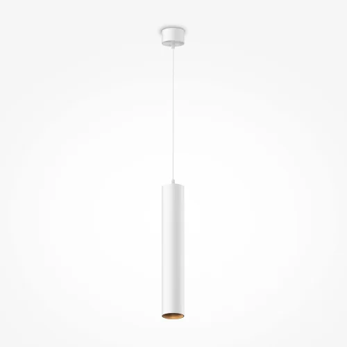 Светильник подвесной Focus LED P072PL-L12W3K-1 Maytoni белый на 1 лампу, основание белое в стиле современный хай-тек трубочки фото 8