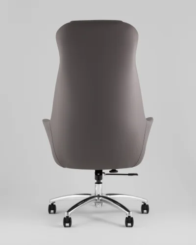 Кресло руководителя TopChairs Viking NEW, серое УТ000039424 Stool Group, серый/экокожа, ножки/металл/хром, размеры - *1250**** фото 6