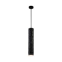 Светильник подвесной Vulcano 2711-1P Favourite чёрный 1 лампа, основание чёрное в стиле современный трубочки