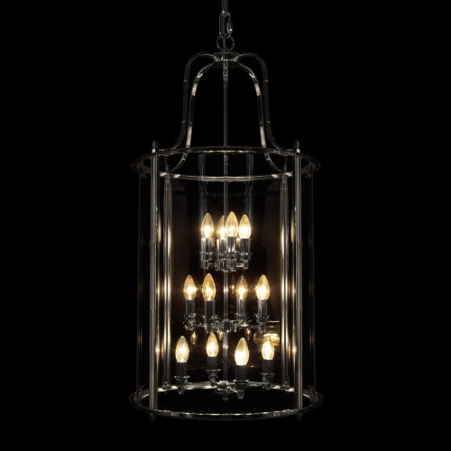 Светильник подвесной Lighthouse 10456/12 CR LOFT IT прозрачный на 12 ламп, основание хром в стиле классический арт-деко фото 4 Светильник подвесной Lighthouse 10456/12 CR LOFT IT прозрачный на 12 ламп, основание хром в стиле классический арт-деко фото 4