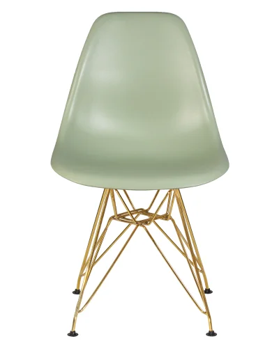 Стул обеденный 638APP-LMZL DSR, цвет сиденья мятный (NX-G-09), цвет основания золото Dobrin, зелёный/, ножки/металл/золотой, размеры - ****460*535 фото 6