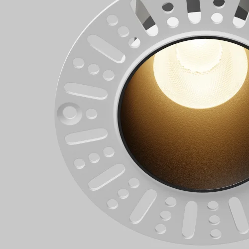 Светильник точечный LED Dip DL120-10W-3K-TRS-B Maytoni чёрный на 1 лампу, основание чёрное в стиле современный хай-тек круглый для затирки фото 4