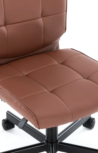 Операторское кресло EP-300 Экокожа Коричневый EP 300 PU Brown Everprof, коричневый шоколад/экокожа, ножки//, размеры - 840*955***430* фото 3