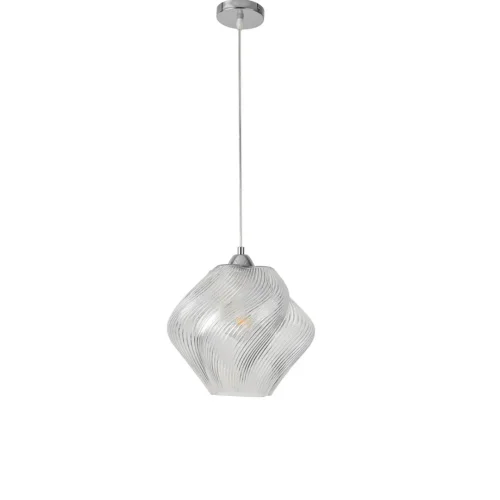 Светильник подвесной Tide 8288/1A Lumion прозрачный на 1 лампу, основание хром в стиле современный 