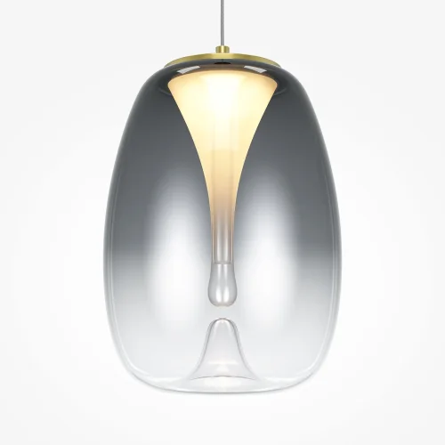 Светильник подвесной LED Splash MOD282PL-L8G3K Maytoni чёрный серый 1 лампа, основание золотое в стиле современный  фото 2