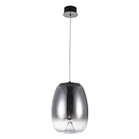 Светильник подвесной LED Campo 5874/51 SP-15 Divinare серый 1 лампа, основание чёрное в стиле современный 
