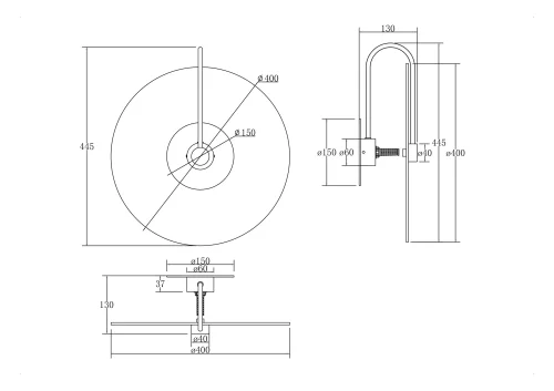 Бра Mare MOD305WL-01CH Maytoni хром на 1 лампу, основание хром в стиле фото 2 Бра Mare MOD305WL-01CH Maytoni хром на 1 лампу, основание хром в стиле фото 2