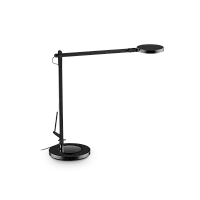 Настольная лампа FUTURA TL NERO Ideal Lux чёрная 1 лампа, основание чёрное металл в стиле минимализм современный 