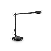 Настольная лампа FUTURA TL NERO Ideal Lux чёрная на 1 лампу, основание чёрное металл в стиле современный минимализм 