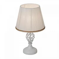 Настольная лампа Вена CL402800 Citilux белая 1 лампа, основание белое металл в стиле классический 