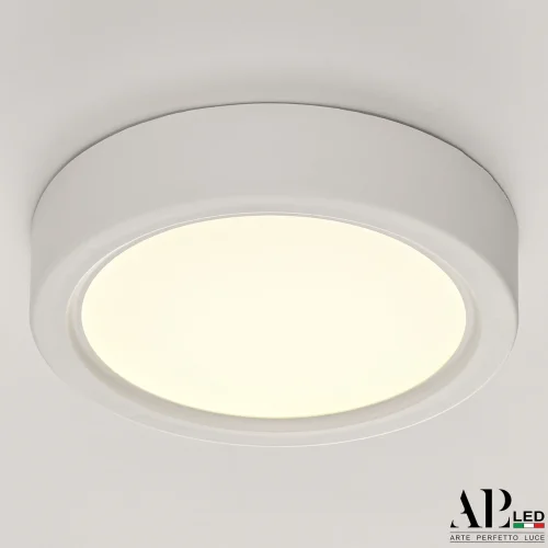 Светильник накладной LED Ingrid 3322.LDY6004M/6W/4K Arte Perfetto Luce белый 1 лампа, основание белое в стиле современный круглый