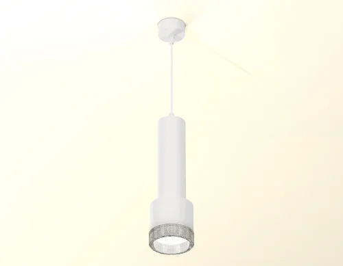 Светильник подвесной XP8110005 Ambrella light белый 1 лампа, основание белое в стиле хай-тек  фото 2