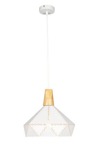 Светильник подвесной лофт Amedea OML-90316-01 Omnilux белый 1 лампа, основание белое в стиле лофт 