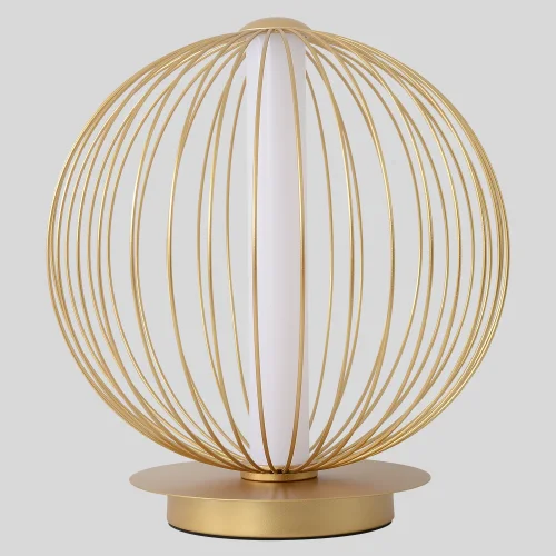 Настольная лампа LED SYNC LG18W LED GOLD Crystal Lux белая на 1 лампу, основание золотое металл в стиле современный фото 7