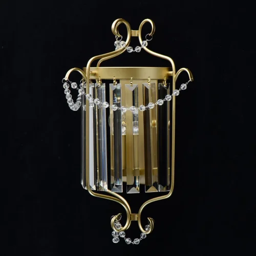 Бра Адель 373024701 MW-Light прозрачный на 1 лампа, основание золотое в стиле классический  фото 3
