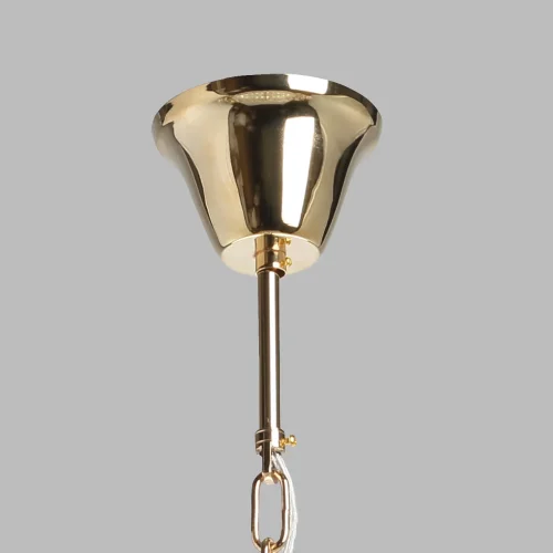 Люстра подвесная Аделард 642016008 MW-Light прозрачная янтарная на 8 ламп, основание золотое в стиле классический современный  фото 10