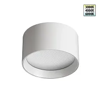 Светильник накладной LED с переключателем цветовой температуры Orbis 359594 Novotech белый на 1 лампу, основание белое в стиле хай-тек современный круглый Светильник накладной LED с переключателем цветовой температуры Orbis 359594 Novotech белый на 1 лампу, основание белое в стиле хай-тек современный круглый